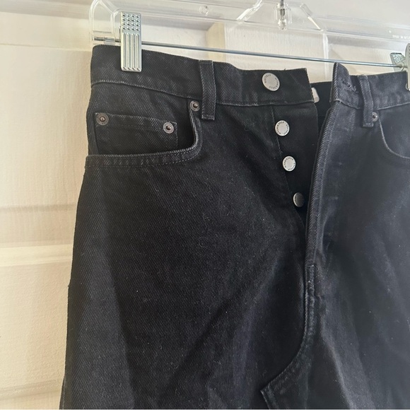 & Other Stories High Rise Raw Edge Denim‎ Mini Skirt Size 2 - Picture 5 of 8